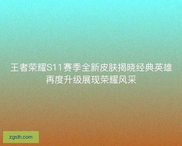 王者荣耀S11赛季全新皮肤揭晓经典英雄再度升级展现荣耀风采